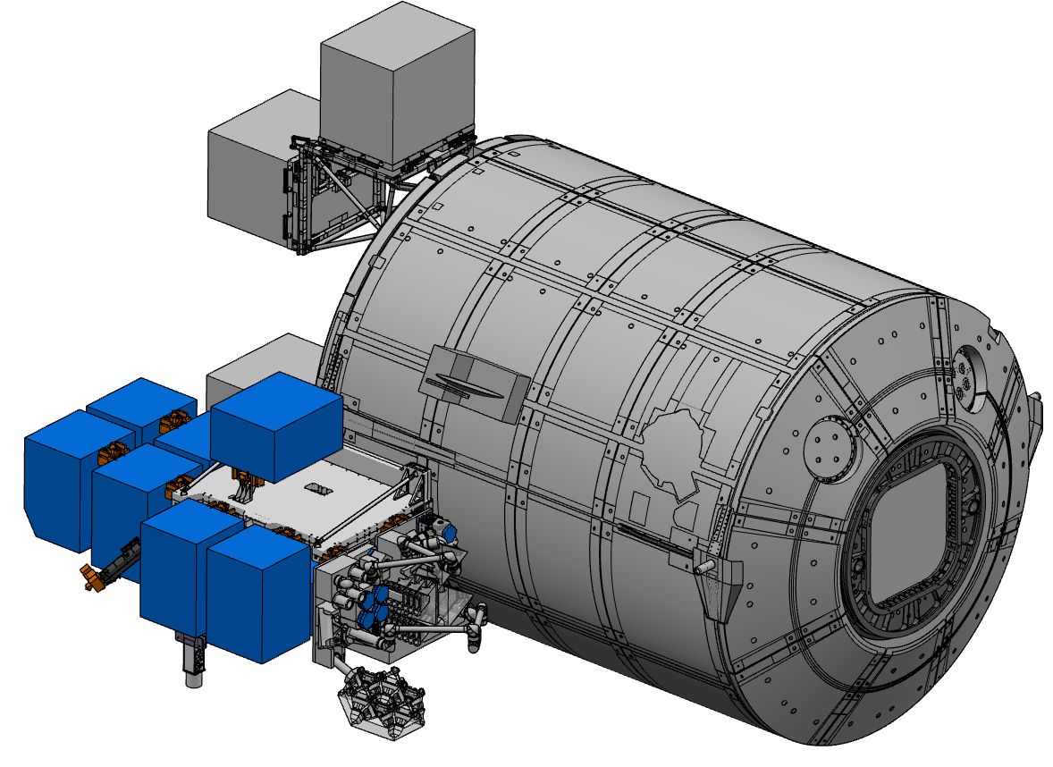 CAD model of the envisioned orbital factory